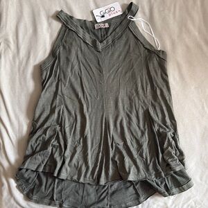 GGO Plus Olive Green Women's Tank Top